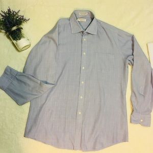 Yves Saint Laurent Mens Light Blue Button Up